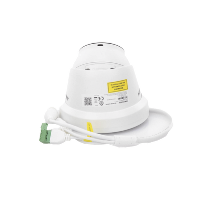 Turret IP 8 Megapixel (4K) / Lente 2.8 mm / 40 mts IR / Exterior IP67 / Micrófono Integrado / DARKFHGITER / Alarmas y Audio I/O / PoE / ONVIF / Micro SD / 4 Analíticos: AcuSense, Deteccion Facial, Conteo de Personas por Cruce y Zona