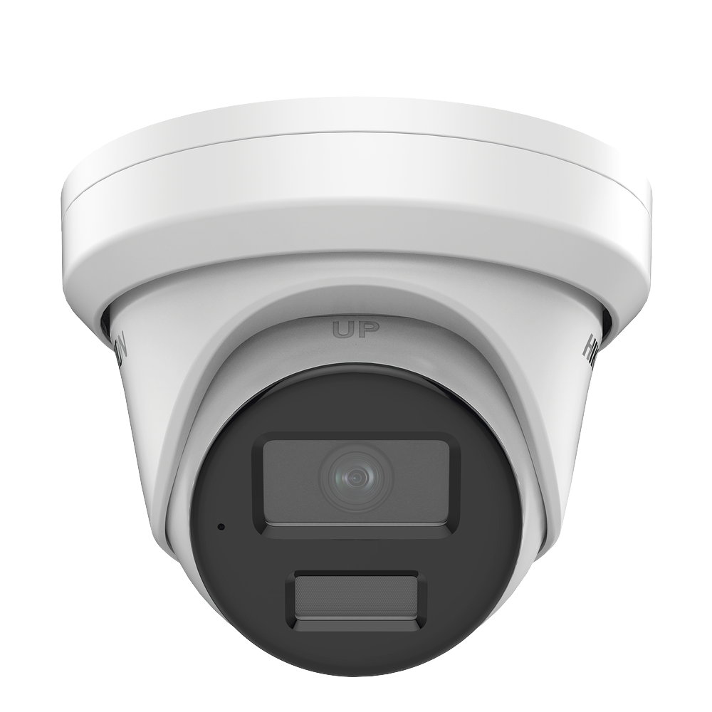 Turret IP 8 Megapixel (4K) / Lente 2.8 mm / 40 mts IR / Exterior IP67 / Micrófono Integrado / DARKFHGITER / Alarmas y Audio I/O / PoE / ONVIF / Micro SD / 4 Analíticos: AcuSense, Deteccion Facial, Conteo de Personas por Cruce y Zona