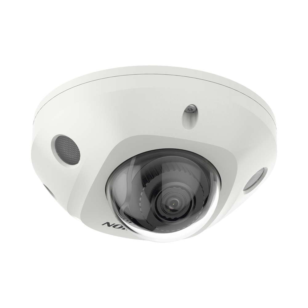 Mini Domo IP 4 Megapixel / Lente 2.8 mm / 30mts IR EXIR / Micrófono Integrado / Exterior IP67 / IK08 / PoE / DARKFIGHTER / Alarmas y Audio I/O / ONVIF / Micro SD / 4 Analíticos: AcuSense, Deteccion Facial, Conteo de Personas por Cruce y Zona