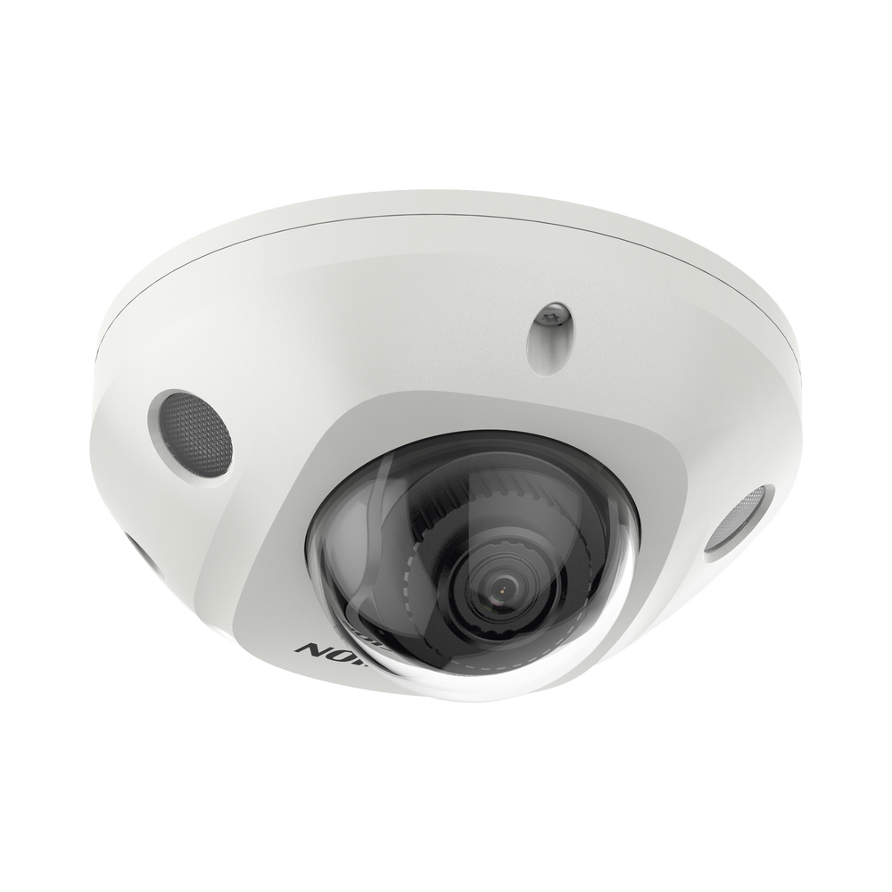 Mini Domo IP 6 Megapixel / Lente 2.8 mm / 30mts IR EXIR / Micrófono Integrado / Exterior IP67 / IK08 / PoE / DARKFIGHTER / Alarmas y Audio I/O / ONVIF / Micro SD / 4 Analíticos: AcuSense, Deteccion Facial, Conteo de Personas por Cruce y Zona