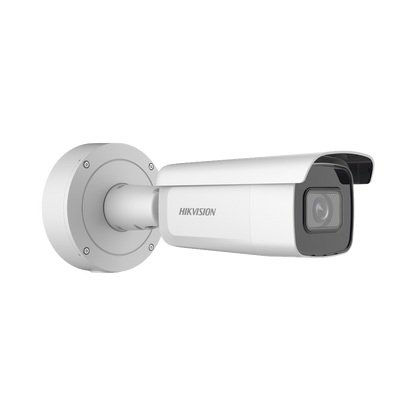 Bala IP 4 Megapixel / Lente Mot. 7 a 35 mm / 80 mts IR EXIR / Exterior IP67 / IK10 / WDR 120 dB / PoE + / MicroSD / 4 Analíticos: AcuSense, Deteccion Facial, Conteo de Personas por Cruce y Zona