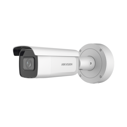 Bala IP 4 Megapixel / Lente Mot. 7 a 35 mm / 80 mts IR EXIR / Exterior IP67 / IK10 / WDR 120 dB / PoE + / MicroSD / 4 Analíticos: AcuSense, Deteccion Facial, Conteo de Personas por Cruce y Zona