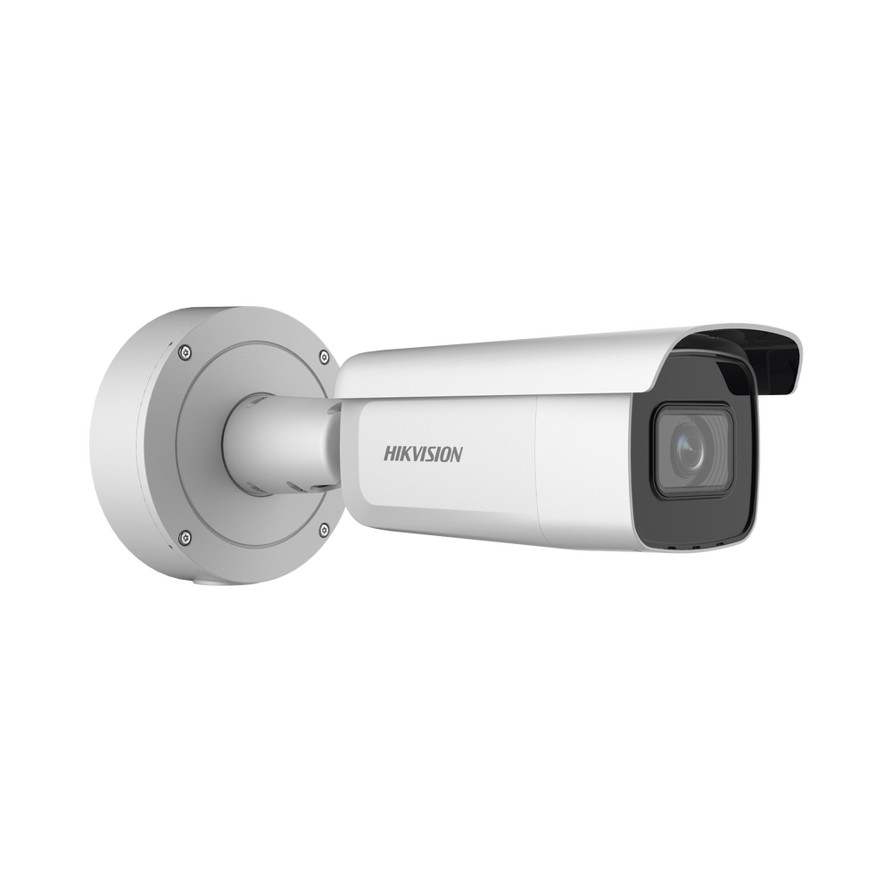 Bala IP 8 Megapixel (4K) / Lente Mot. 2.7 a 13.5 mm / 60 mts IR EXIR / Exterior IP66 / IK10 / DARKFIGHTER / Audio y Alarma I/O / PoE+ / ONVIF / Micro SD / 4 Analíticos: AcuSense, Deteccion Facial, Conteo de Personas por Cruce y Zona