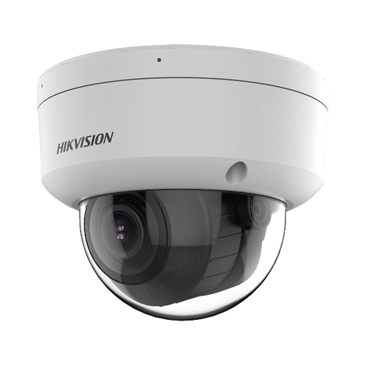 [Dual Light] Domo IP 4 Megapíxel / Lente Motorizado 2.7 a 13.5 mm / 30 mts IR + 30 mts Luz Blanca / ACUSENSE / Exterior IP67 / IK10 / WDR 120 dB / PoE / ONVIF / Micro SD