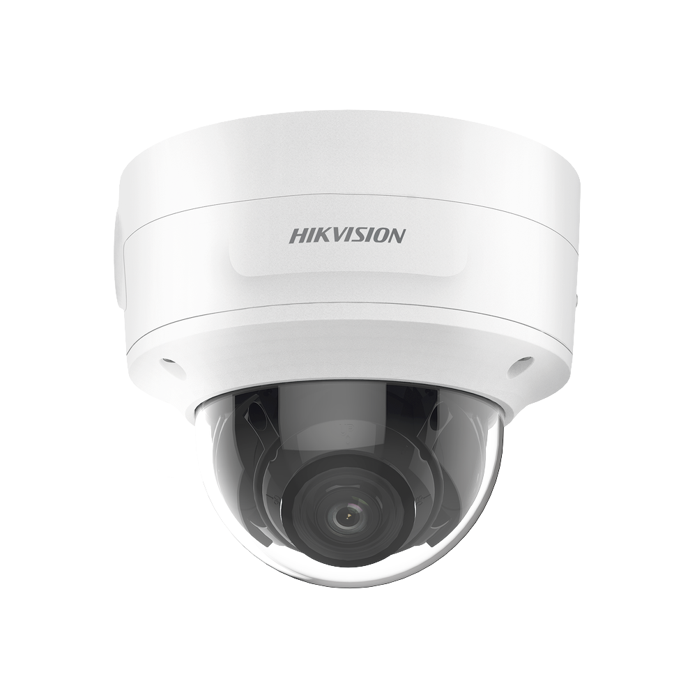 Domo IP 4 Megapixel / Lente Mot. 2.7 a 13.5 mm / 40 mts IR EXIR / Exterior IP66 / IK10 / DARKFIGHTER / Audio y Alarma I/O / PoE+ / ONVIF / Micro SD / 4 Analíticos: AcuSense, Deteccion Facial, Conteo de Personas por Cruce y Zona