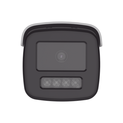 Bala IP 4 Megapixel / Lente 4 mm / Dual Light (60 mts IR + 60 mts Luz Blanca ) / Darkfighter S / Exterior IP67  / WDR 130 dB / 4 Analíticos: AcuSense, Deteccion Facial, Conteo de Personas por Cruce y Zona