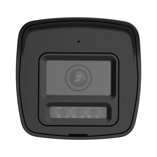 [Audio Bidireccional + Dual Light + ColorVu] Bala TURBOHD 4K (8 Megapixel) / Lente 2.8 mm / 30 mts IR EXIR + 20 mts Luz Blanca / Micrófono y Bocina Integrado / Exterior IP67 / Metal / dWDR