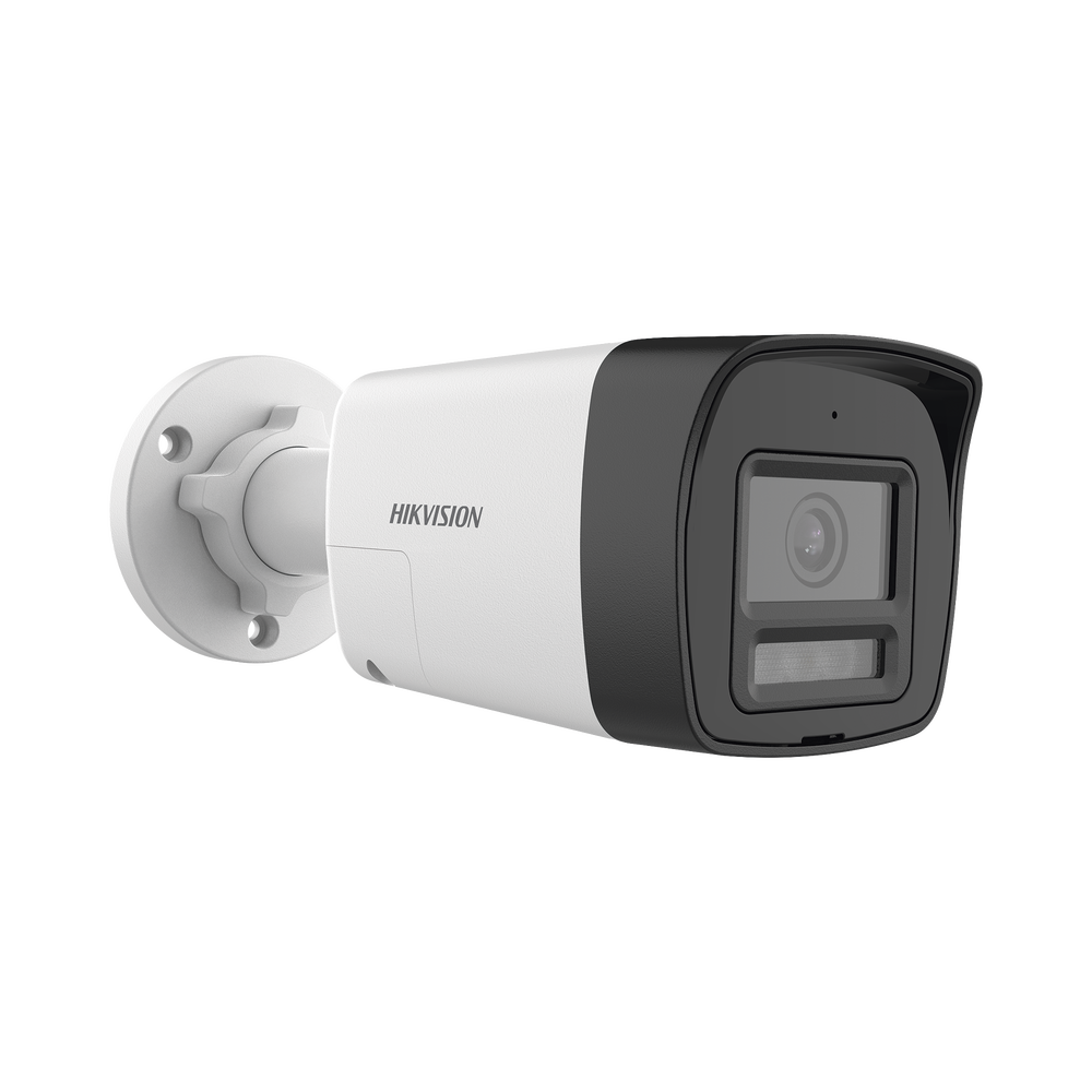 [Audio Bidireccional + Dual Light + ColorVu] Bala TURBOHD 4K (8 Megapixel) / Lente 2.8 mm / 30 mts IR EXIR + 20 mts Luz Blanca / Micrófono y Bocina Integrado / Exterior IP67 / Metal / dWDR