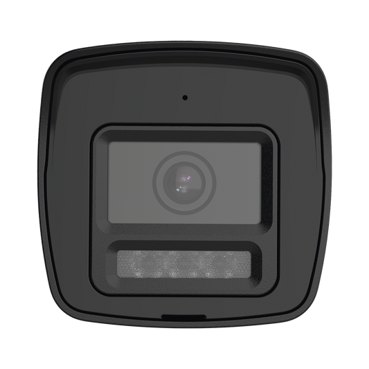 [Audio Bidireccional + Sirena & Estrobo + Dual Light + ColorVu] Bala TURBOHD 4K (8 Megapixel) / Lente 2.8 mm / 30 mts IR EXIR + 20 mts Luz Blanca / Micrófono y Bocina Integrado / Exterior IP67 / Metal / dWDR