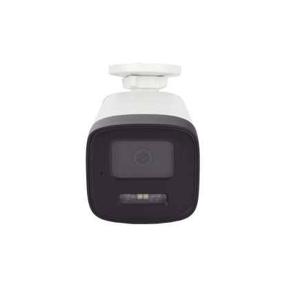 [Audio Bidireccional + Dual Light + ColorVu] Bala TURBOHD 3K  (5 Megapixel) / Lente 3.6 mm / 40 mts IR EXIR + 40 mts Luz Blanca / Micrófono y Bocina Integrado / Exterior IP67 / dWDR