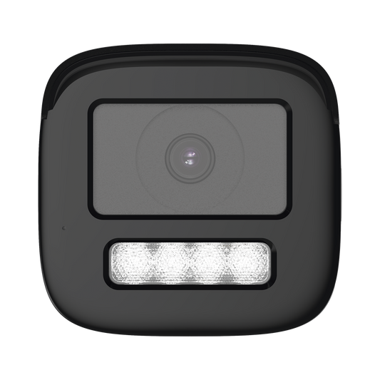 [Audio Bidireccional + Dual Light + ColorVu] Bala TURBOHD 4K (8 Megapixel) / Lente 3.6 mm / 80 mts IR EXIR + 80 mts Luz Blanca / Micrófono y Bocina Integrado / Exterior IP67 / Metal / dWDR