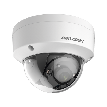 Domo TURBOHD 4K (8 Megapixel) / Gran Angular 102º / Lente 2.8 mm / Exterior IP67 / IK10 / IR EXIR 30 metros / TVI-AHD-CVI-CVBS / dWDR