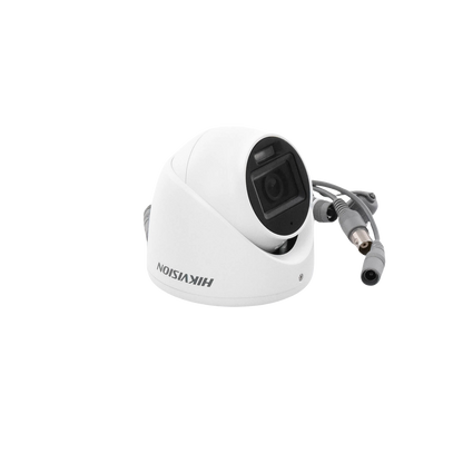 [Dual Light + ColorVu] Turret TURBOHD 2 Megapixel (1080p) / Lente 2.8 mm / 30 mts IR + 20 mts Luz Blanca / Gran Angular 101° / Exterior IP67 / Micrófono Integrado /  4 Tecnologías /  Metal