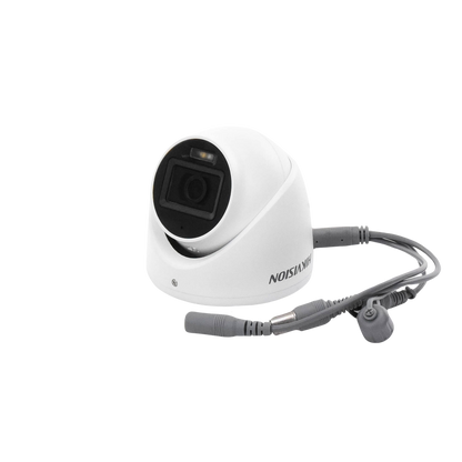 [Dual Light + ColorVu] Turret TURBOHD 3K (5 Megapixel) / Lente 2.8 mm / 30 mts IR + 20 mts Luz Blanca / Gran Angular 104.9° / Exterior IP67 / Micrófono Integrado / dWDR / 4 Tecnologías / Metal