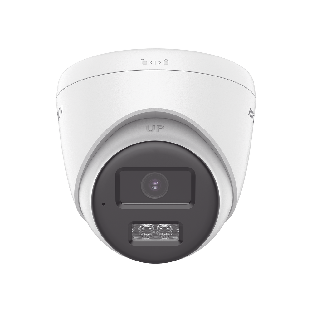 [Audio Bidireccional + Dual Light + ColorVu] Turret TURBOHD 2 Megapixel (1080p) / Lente 2.8 mm / 40 mts IR EXIR + 40 mts Luz Blanca / Micrófono y Bocina Integrado / Exterior IP67 / dWDR