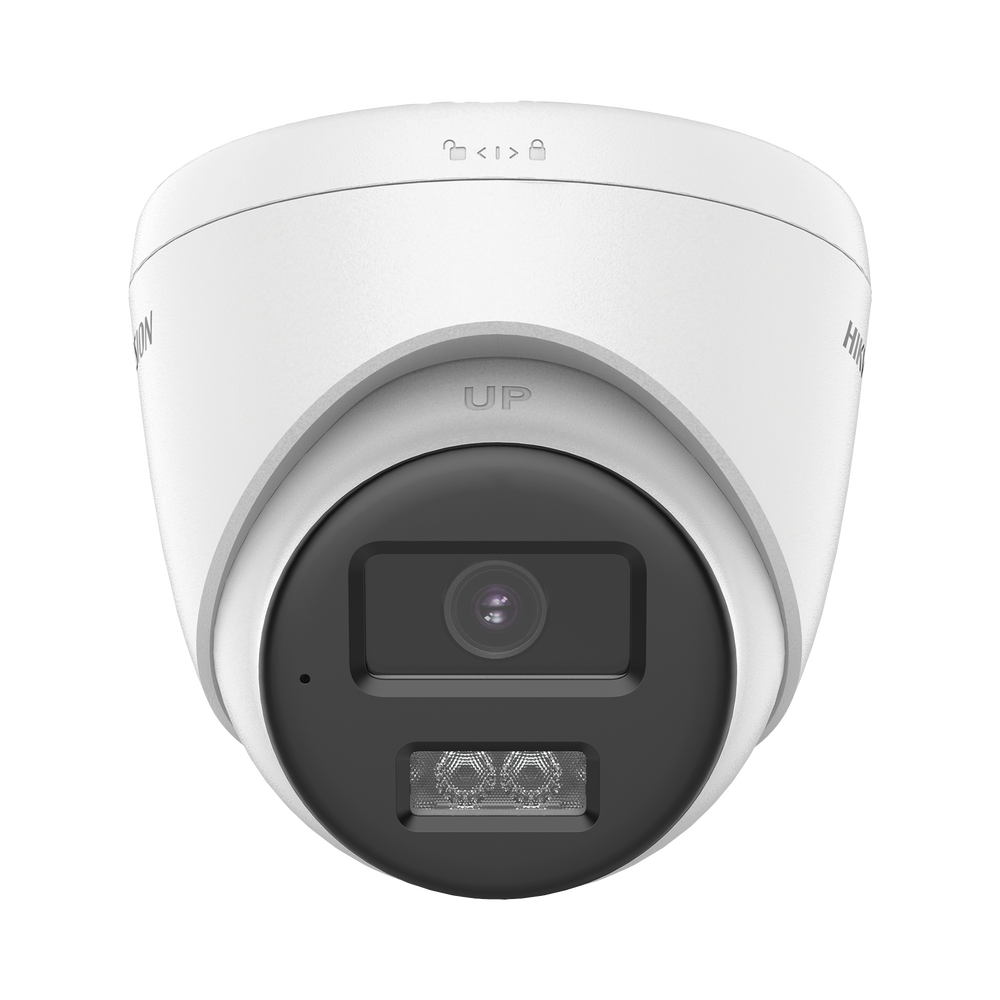 [Audio Bidireccional + Sirena & Estrobo + Dual Light + ColorVu] Turret TURBOHD 4K (8 Megapixel)  / Lente 2.8 mm / 40 mts IR EXIR + 40 mts Luz Blanca / Sirena / Micrófono y Bocina Integrado / Exterior IP67 / dWDR