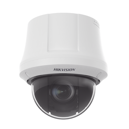 PTZ IP 4K (8 Megapixel) / 25X Zoom  / Uso en Plafon / IP54 / ACUSEEK / DARKFIGHTER / ACUSENSE / WDR 120 dB / Audio y Alarmas I/O / HLC / EIS / PoE+ / Micro SD