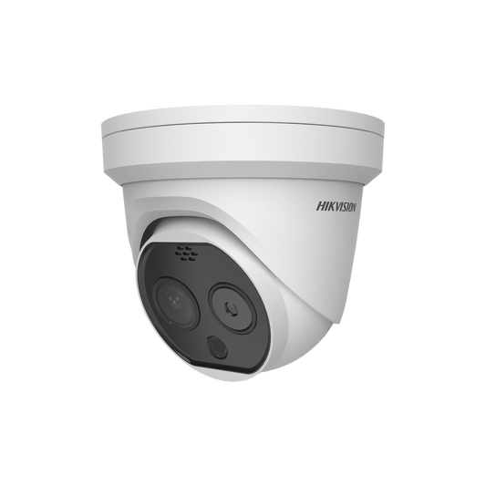 Turret IP Térmica de Alta Precisión INDUSTRIAL / Lente Dual /  Lente térmico 3 mm / ALTA  PRECISIÓN / Alto Flujo / Incluye Adaptador de Tripie / microSD