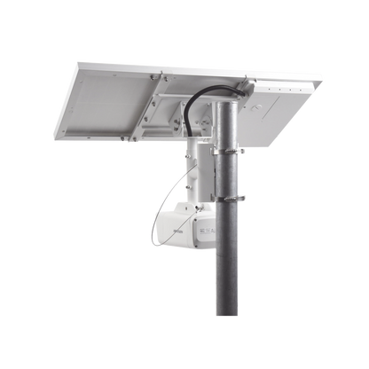 Kit Solar IP All in One / Cámara Bala ColorVu 4 Megapixel / Lente 4 mm / Panel Solar / Batería de Respaldo de Litio 23.2Ah (Hasta 24 Días) / Conexión 4G / Accesorios de Instalación