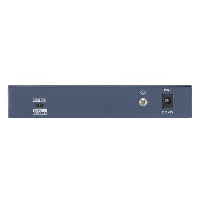 Switch PoE+ / No Administrable / 3 Puertos 10/100 Mbps 802.3 af/at (30 W) + 1 Puerto 10/100 Mbps Hi-PoE (60 W) / 2 Puertos 10/100 Mbps Uplink / Modo Extendido hasta 300 Metros / 60 W