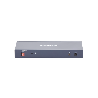 Switch PoE+ / No Administrable / 7 Puertos 1000 Mbps 802.3 af/at (30 W) / 2 Puertos 1000 Mbps Hi-PoE (90 W) / 1 Puertos 1000 Mbps Uplink / 1 Puerto SFP / Modo Extendido hasta 300 Metros / 110 Watts