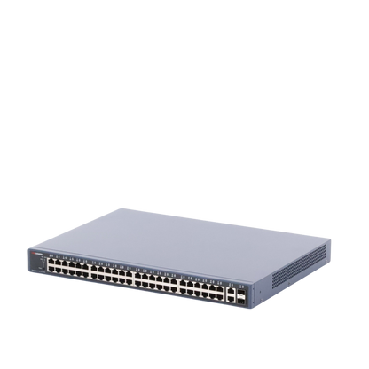 Switch PoE+ / Administrable / 48 Puertos 1000 Mbps PoE+ / 2 Puertos 1000 Mbps Uplink / 2 Puertos SFP / 470 Watts