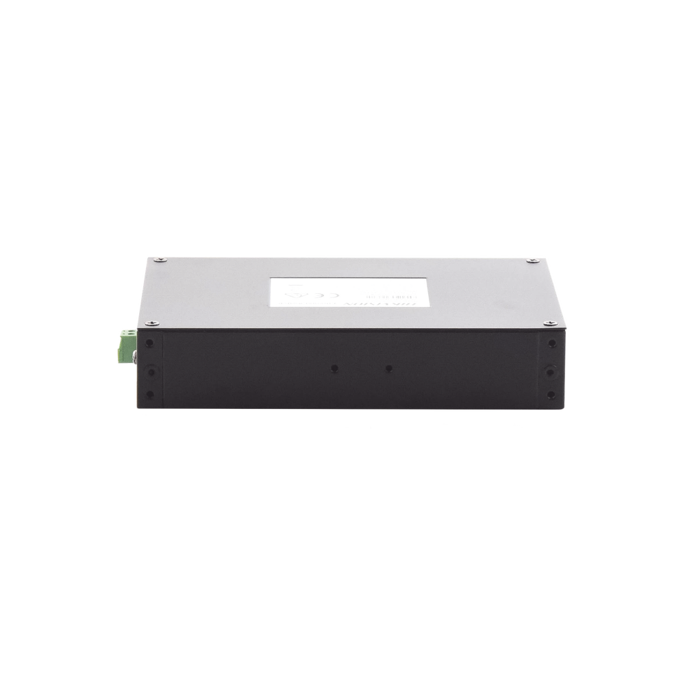 Switch Industrial No Administrable Gigabit / 3 Puertos Gigabit PoE+ (30 W) + 1 Puerto Gigabit PoE++ (60 W) / 2 Puertos SFP / 65 W Total / 48 a 57 VCD / Ideal para Proyectos / 300 Metros de Distancia