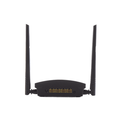 Router Inalámbrico WISP en Banda 2.4 GHz / Hasta 300 Mbps / 4 Puertos 10/100 Mbps /  2 Antenas Omnidireccional de 5 dBi / Interior