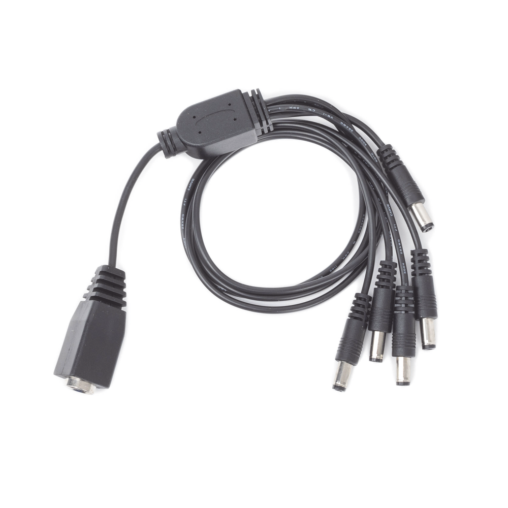 Cable con 5 Vías para Alimentar 4 Cámaras TurboHD y DVR TurboHD Epcom / Hikvision