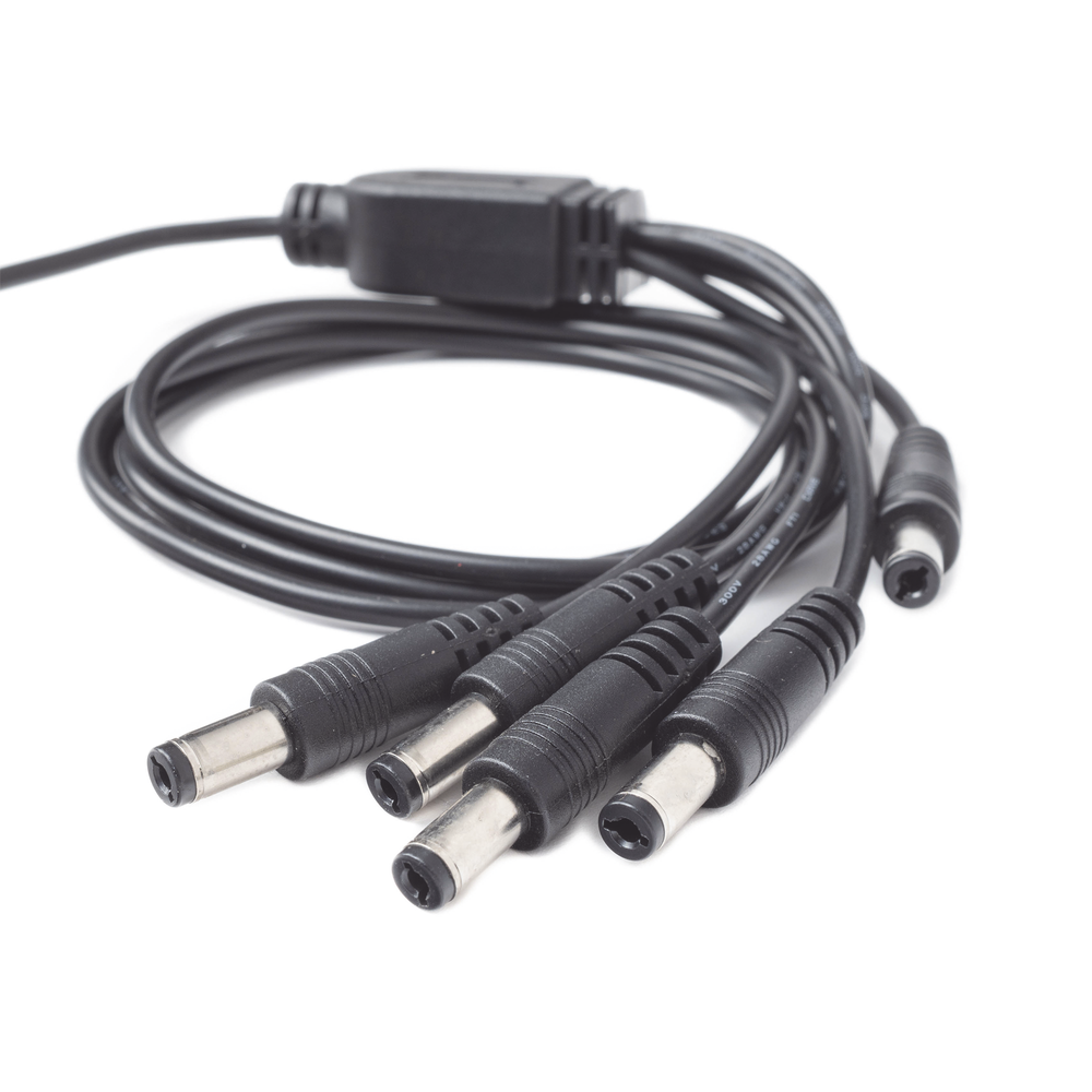 Cable con 5 Vías para Alimentar 4 Cámaras TurboHD y DVR TurboHD Epcom / Hikvision