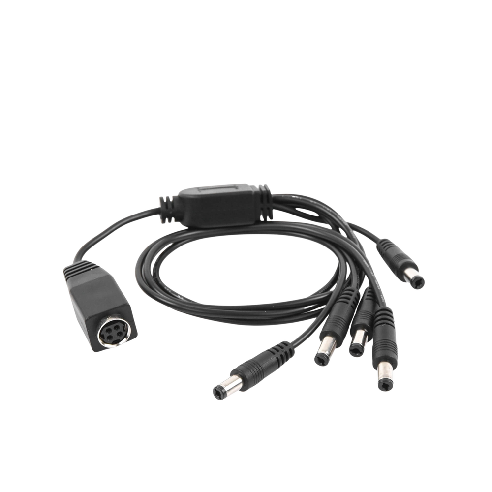 Cable con 5 Vías para Alimentar 4 Cámaras TurboHD y DVR TurboHD Epcom / Hikvision