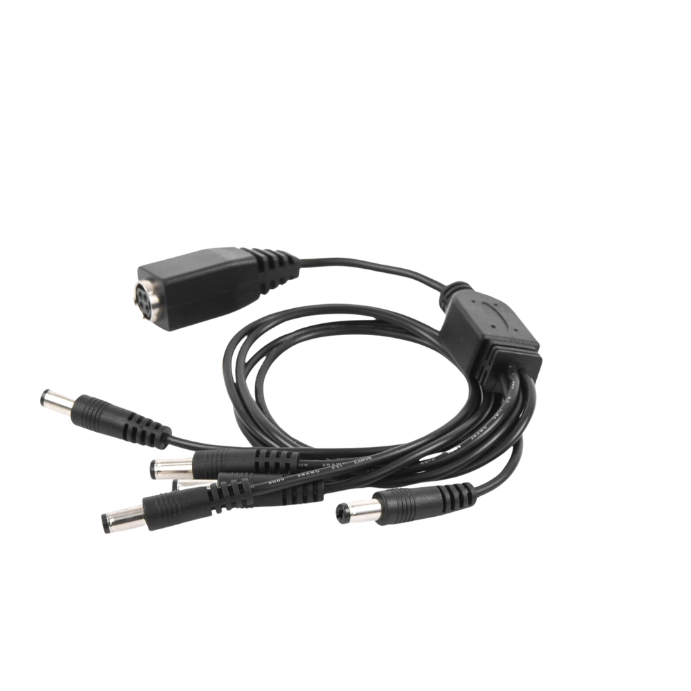 Cable con 5 Vías para Alimentar 4 Cámaras TurboHD y DVR TurboHD Epcom / Hikvision