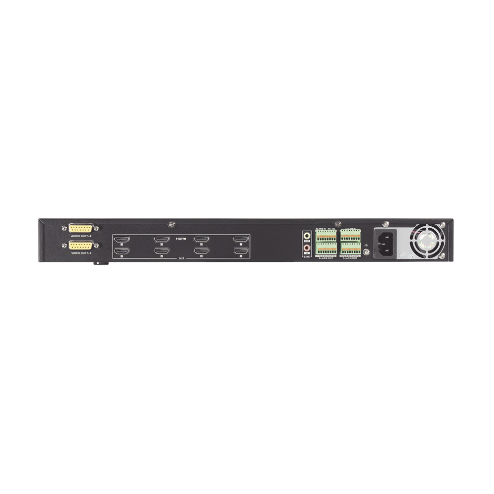 Decodificador de Vídeo de 8 Salidas HDMI 4K / Soporta hasta 128 canales de Vídeo Simultáneos / Videowall