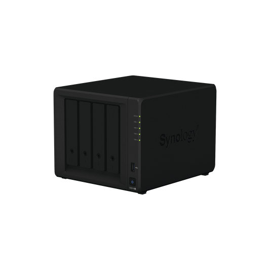 Servidor NAS de escritorio con 4 bahías / Expandible a 9 bahías / Hasta 108 TB / Soporta Hasta 40 Cámaras