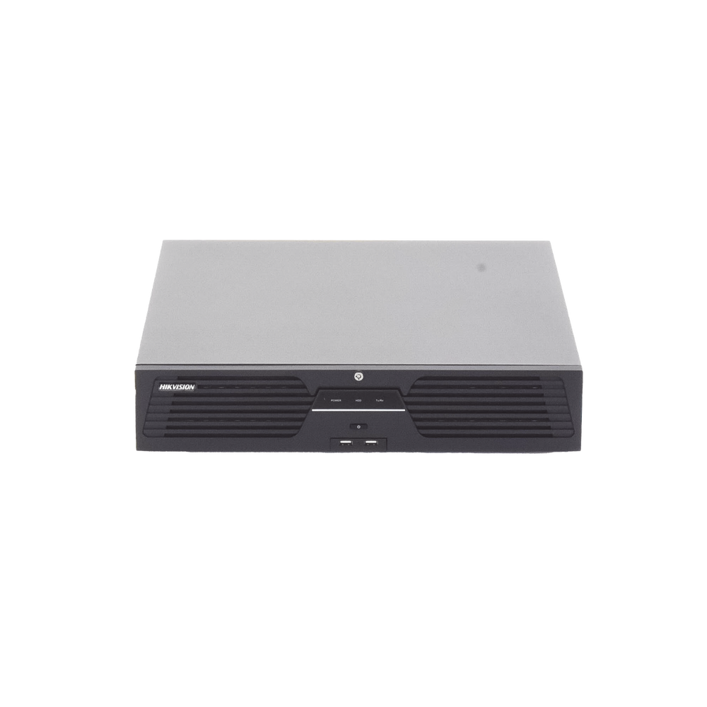 [Doble Poder de Decodificación] NVR 32 Megapixel (8K) / 32 Canales IP / AcuSense / ANPR / Conteo de Personas / Heat Map / 8 Bahías de Disco Duro / 2 Tarjetas de Red / Soporta RAID con Hot Swap / 2 HDMI en 8K / Soporta POS / Alarmas I/O / ACU