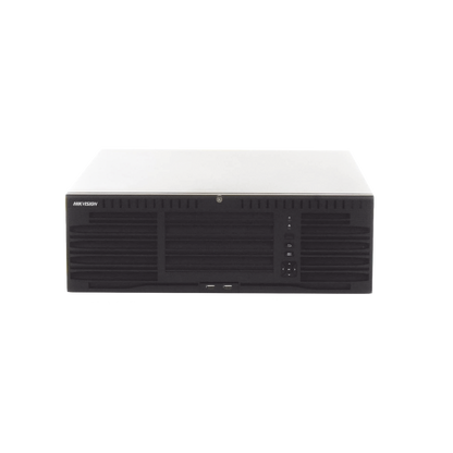 [Doble Poder de Decodificación] NVR 32 Megapixel (8K) / 64 Canales IP / AcuSense / ANPR / Conteo de Personas / Heat Map / 16 Bahías de Disco Duro /  Soporta RAID con Hot Swap / 2 HDMI en 8K / Soporta POS / Alarmas I/O  / Smart Search