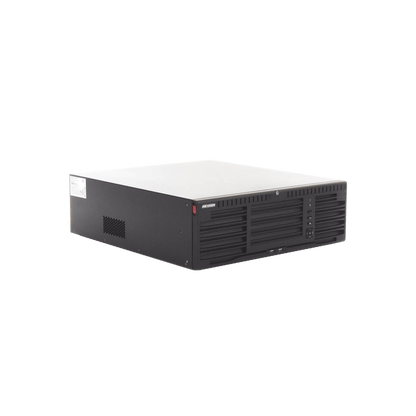 [Doble Poder de Decodificación] NVR 32 Megapixel (8K) / 64 Canales IP / AcuSense / ANPR / Conteo de Personas / Heat Map / 16 Bahías de Disco Duro /  Soporta RAID con Hot Swap / 2 HDMI en 8K / Soporta POS / Alarmas I/O  / Smart Search