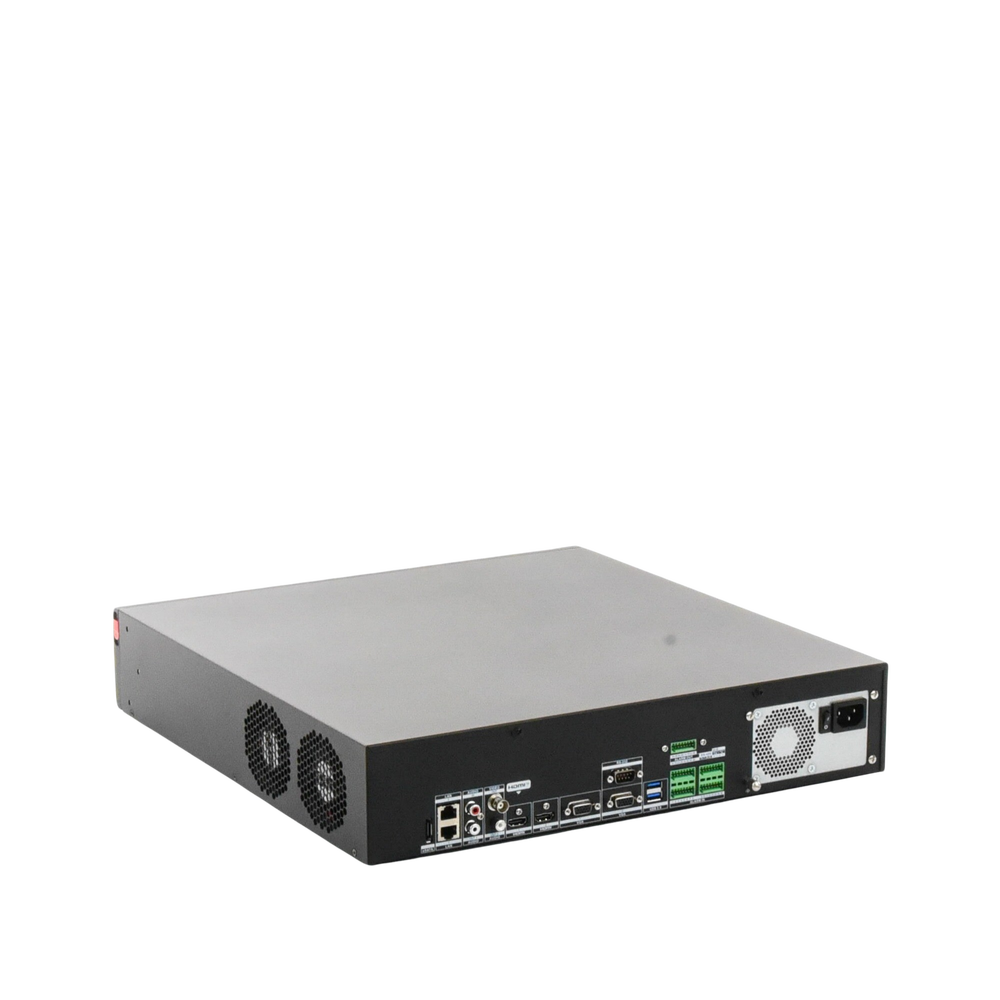 [Doble Poder de Decodificación] NVR 32 Megapixel (8K) / 64 Canales IP / AcuSense / ANPR / Conteo de Personas / Heat Map / 8 Bahías de Disco Duro  / Soporta RAID con Hot Swap / 2 HDMI en 8K / Soporta POS / Alarmas I/O  / Smart Search