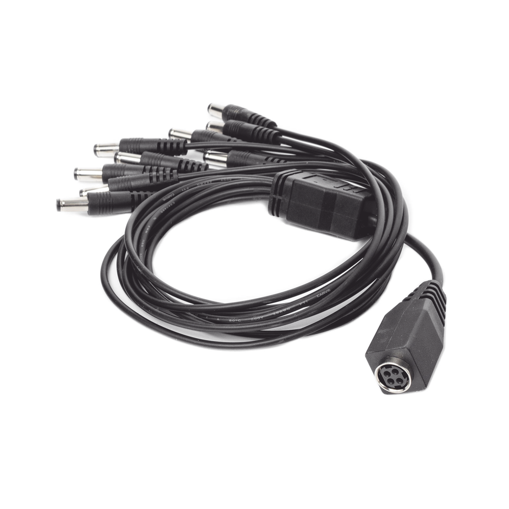 Cable con 9 Vías para Alimentar 8 Cámaras TurboHD y DVR TurboHD Epcom / Hikvision