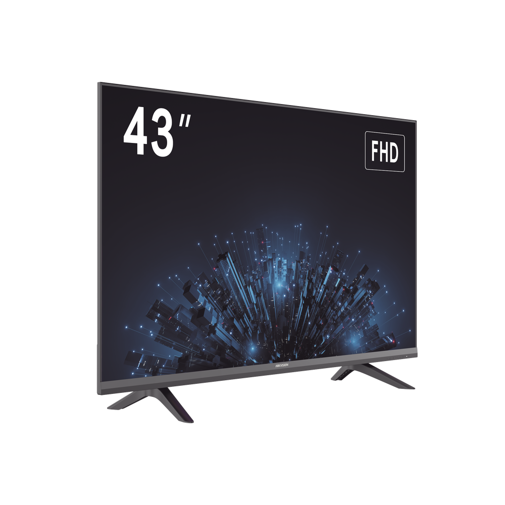 Monitor LED Full HD 43" / Ideal para Oficina y Hogar / Uso 24-7 / Entrada HDMI/VGA/USB / Compatible con Montaje VESA (200 X 200) / Bocinas Integradas