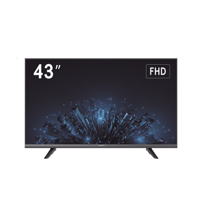 Monitor LED Full HD 43" / Ideal para Oficina y Hogar / Uso 24-7 / Entrada HDMI/VGA/USB / Compatible con Montaje VESA (200 X 200) / Bocinas Integradas