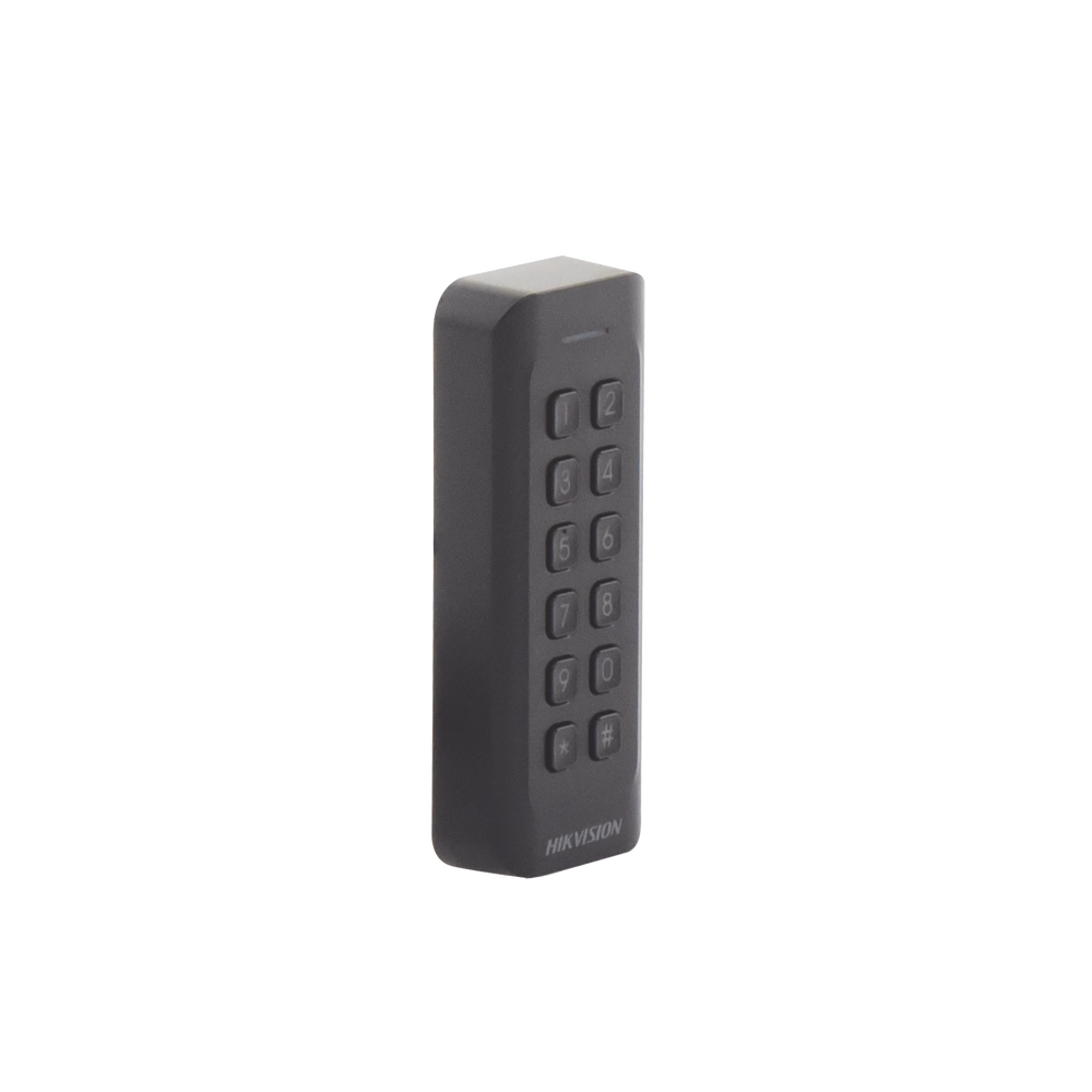 Lector de Tarjetas PROX EM y Contraseñas / Exterior IP65 / Wiegand / Compatible con Cualquier Panel / PERFIL DELGADO y ESTETICO / Indicador LED