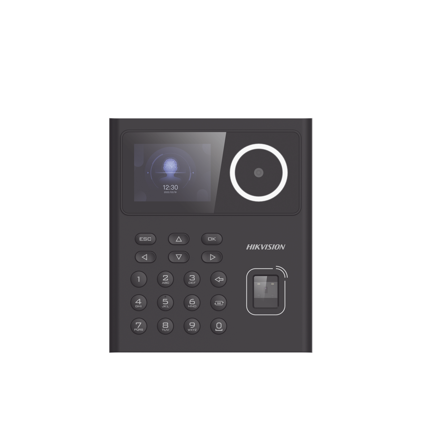 Terminal Min Moe WiFi con Batería de Respaldo / Administrable por Smartphone o Nube /  Acceso y Asistencia /  Huella, Facial y Tarjetas MIFARE /  500 rostros y 1,000 Huellas y Tarjetas / Detección de Cubrebocas / HikConnect