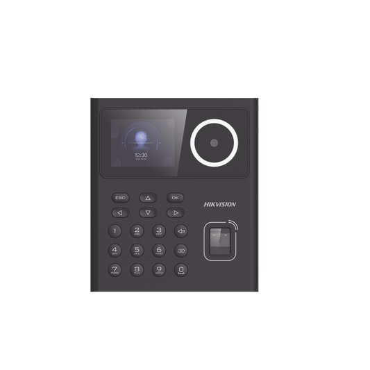 Terminal Min Moe WiFi con Batería de Respaldo / Administrable por Smartphone o Nube /  Acceso y Asistencia /  Huella, Facial y Tarjetas MIFARE /  500 rostros y 1,000 Huellas y Tarjetas / Detección de Cubrebocas / HikConnect