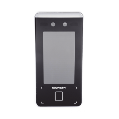 Terminal Min Moe WiFi de Reconocimiento Facial ULTRA RÁPIDO (Exterior IP65) / Hasta 1.5 mts en lectura / Soporta P2P Hik-Connect / 3,000 Usuarios /QR y Videoportero (ambientes de bajo ruido) / HIK-IA