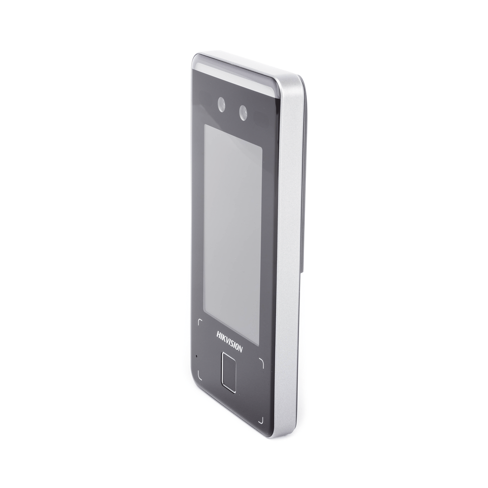 Terminal Min Moe WiFi de Reconocimiento Facial ULTRA RÁPIDO (Exterior IP65) / Hasta 1.5 mts en lectura / Soporta P2P Hik-Connect / 3,000 Usuarios /QR y Videoportero (ambientes de bajo ruido) / HIK-IA