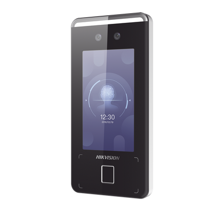 Terminal Min Moe WiFi de Reconocimiento Facial ULTRA RÁPIDO (Exterior IP65) / Hasta 1.5 mts en lectura / Soporta P2P Hik-Connect / 3,000 Usuarios /QR y Videoportero (ambientes de bajo ruido) / HIK-IA