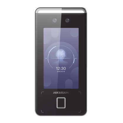 Terminal Min Moe WiFi de Reconocimiento Facial ULTRA RÁPIDO (Exterior IP65) / Hasta 1.5 mts en lectura / Soporta P2P Hik-Connect / 3,000 Usuarios /QR y Videoportero (ambientes de bajo ruido) / HIK-IA