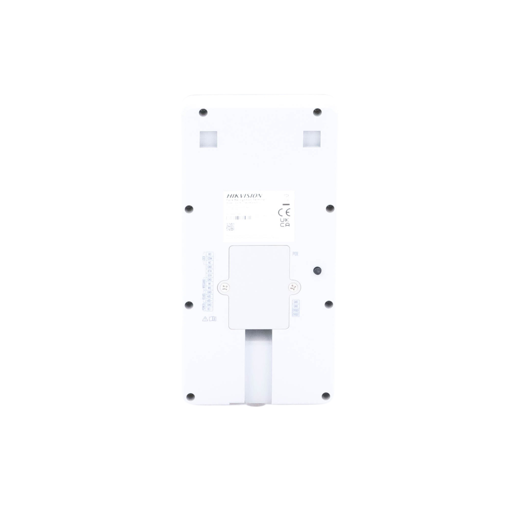 Terminal Min Moe PoE & WiFi de Reconocimiento Facial y Huella con Lector MIFARE / Exterior IP65  / Hasta 1.5 mts en Lectura de Rostro / Soporta P2P / 1,500 Rostros / 3,000 Huellas / Salida 12 Vcd para Chapa / PoE / SIP Estandar / HIK-IA