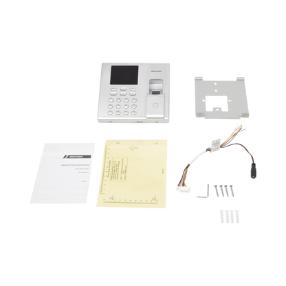 Terminal de Control de Acceso y Asistencia compatible con APP Hik-Connect (P2P) / Lectura de Huella y de Tarjetas EM / Soporta hasta 1000 Huellas / Relevador para Chapa / Software iVMS4200